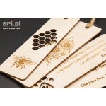 Drewniana Zakładka do książki z grawerem - 016