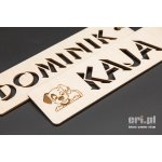 Drewniana Zakładka do książki z grawerem - 016