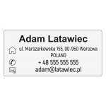 Identyfikator podróżny do walizki - Aluminium 51x24mm