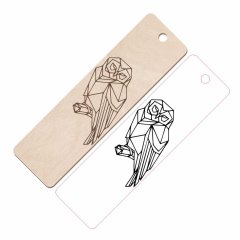 Drewniana Zakładka do książki z grawerem - 056