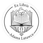Pieczątka Ex Libris okrągła 016 - Stempel drewniany