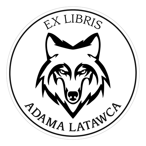 Pieczątka Ex Libris okrągła 057 - Stempel drewniany