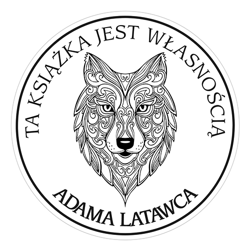 Pieczątka Ex Libris okrągła 058 - Stempel drewniany
