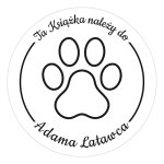 Pieczątka Ex Libris okrągła 089 - Stempel drewniany