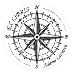 Pieczątka Ex Libris okrągła 102 - Stempel drewniany