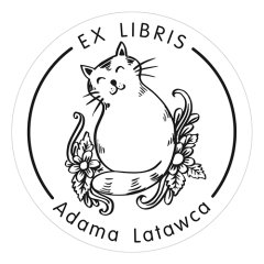 Pieczątka Ex Libris okrągła 112 - Stempel drewniany