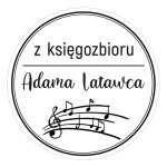 Pieczątka Ex Libris okrągła 126 - Stempel drewniany