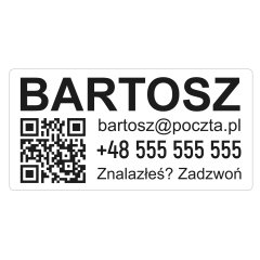 Tabliczka na NARTY (2 szt)