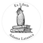 Pieczątka Ex Libris okrągła 001 - Stempel drewniany