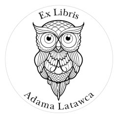 Pieczątka Ex Libris okrągła 002 - Stempel drewniany