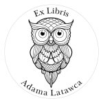 Pieczątka Ex Libris okrągła 002 - Stempel drewniany