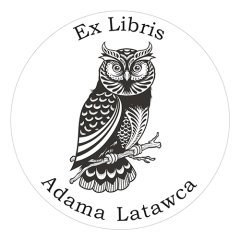 Pieczątka Ex Libris okrągła 003 - Stempel drewniany