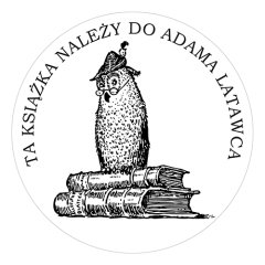 Pieczątka Ex Libris okrągła 004 - Stempel drewniany