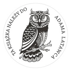 Pieczątka Ex Libris okrągła 006 - Stempel drewniany