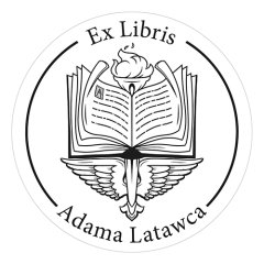 Pieczątka Ex Libris okrągła 016 - Stempel drewniany