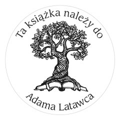 Pieczątka Ex Libris okrągła 022 - Stempel drewniany