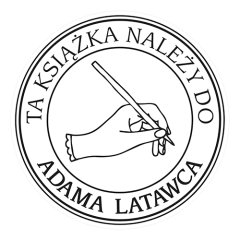 Pieczątka Ex Libris okrągła 027 - Stempel drewniany