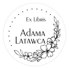 Pieczątka Ex Libris okrągła 029 - Stempel drewniany