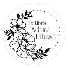 Pieczątka Ex Libris okrągła 034 - Stempel drewniany