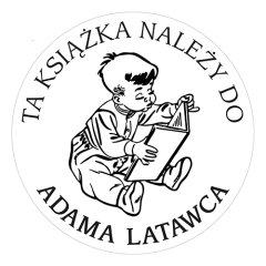 Pieczątka Ex Libris okrągła 047 - Stempel drewniany