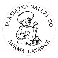 Pieczątka Ex Libris okrągła 048 - Stempel drewniany