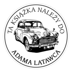 Pieczątka Ex Libris okrągła 052 - Stempel drewniany