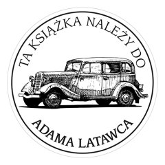 Pieczątka Ex Libris okrągła 053 - Stempel drewniany