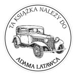 Pieczątka Ex Libris okrągła 054 - Stempel drewniany