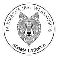 Pieczątka Ex Libris okrągła 058 - Stempel drewniany