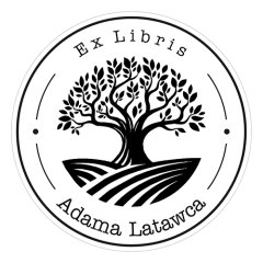 Pieczątka Ex Libris okrągła 075 - Stempel drewniany