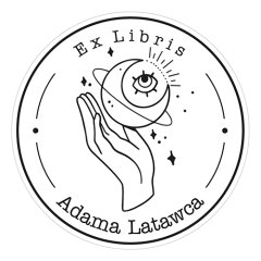 Pieczątka Ex Libris okrągła 080 - Stempel drewniany