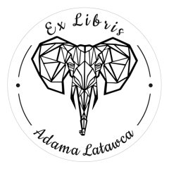 Pieczątka Ex Libris okrągła 081 - Stempel drewniany