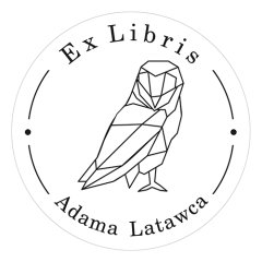 Pieczątka Ex Libris okrągła 082 - Stempel drewniany