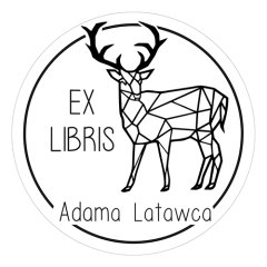 Pieczątka Ex Libris okrągła 086 - Stempel drewniany