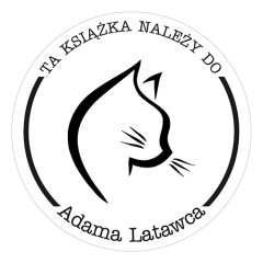 Pieczątka Ex Libris okrągła 091 - Stempel drewniany