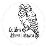 Pieczątka Ex Libris okrągła 095 - Stempel drewniany