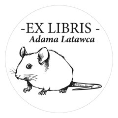 Pieczątka Ex Libris okrągła 101 - Stempel drewniany