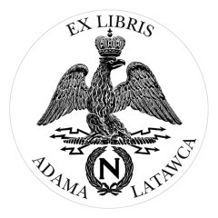 Pieczątka Ex Libris okrągła 103 - Stempel drewniany