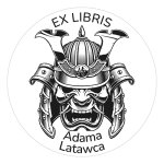 Pieczątka Ex Libris okrągła 104 - Stempel drewniany