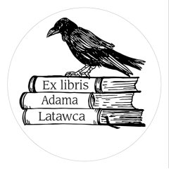 Pieczątka Ex Libris okrągła 108 - Stempel drewniany