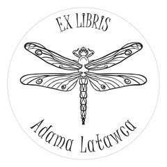 Pieczątka Ex Libris okrągła 115 - Stempel drewniany