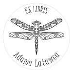 Pieczątka Ex Libris okrągła 115 - Stempel drewniany