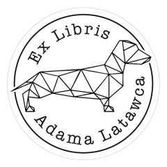 Pieczątka Ex Libris okrągła 118 - Stempel drewniany