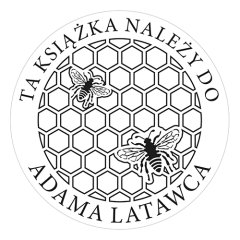 Pieczątka Ex Libris okrągła 122 - Stempel drewniany