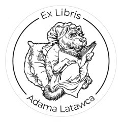 Pieczątka Ex Libris okrągła 127 - Stempel drewniany