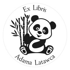 Pieczątka Ex Libris okrągła 129 - Stempel drewniany