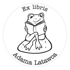 Pieczątka Ex Libris okrągła 133 - Stempel drewniany