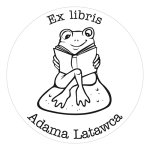 Pieczątka Ex Libris okrągła 133 - Stempel drewniany