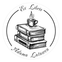 Pieczątka Ex Libris okrągła 135 - Stempel drewniany