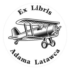 Pieczątka Ex Libris okrągła 136 - Stempel drewniany